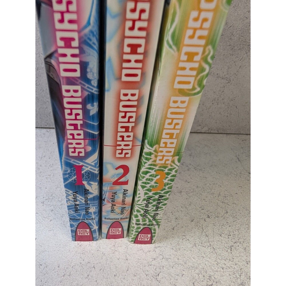 Psycho Busters Manga Lot Vol 1, 2, 3 English Del Rey Kodansha Complete Se